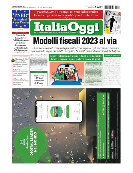 Italia oggi : quotidiano di economia finanza e politica